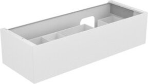 Keuco Waschtischunterschrank Edition 11 in Anthrazit mit integrierter LED-Beleuchtung, B/T/H: 140 x 35 x 53,5 cm - Bild 1