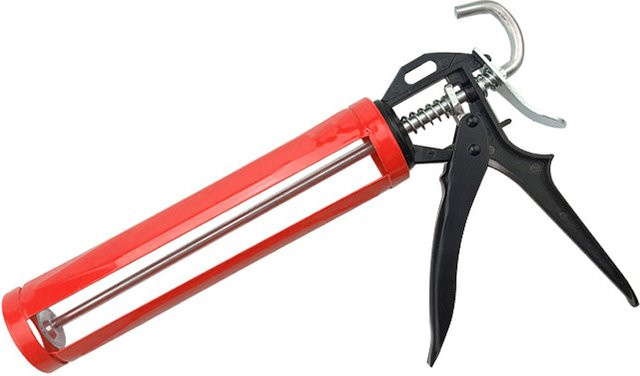 AXE SHAN Glasklebepistole Rotierende Multifunktionale Manuelle Kartuschenpistole in Rot für Silikon und Klebedichtungen an Türen und Fenstern - Bild 1