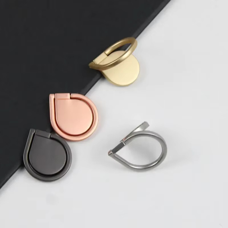 Rotierender Telefonringhalter in Wassertropfen-Design aus Metall in Gold für iPhone 16, 15, 14 - Bild 4