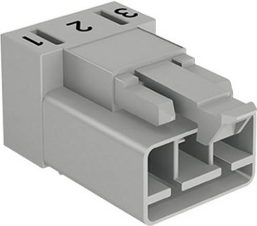 WAGO WINSTA MINI Netz-Steckverbinder 890-833/011-000 horizontaler Einbau Stecker, 3-polig, 16A, Weiß, 100 Stück - Bild 1