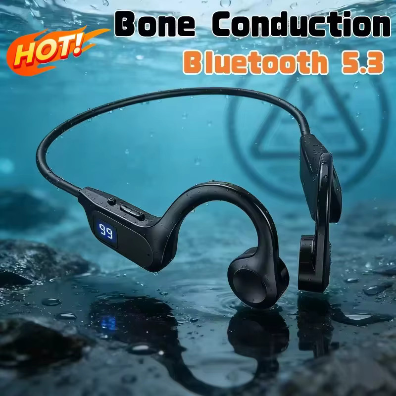 Lenovo Bluetooth Knochenleitungs-Kopfhörer für Sport und Schwimmen in Schwarz mit Mikrofon und Freisprechfunktion - Bild 6