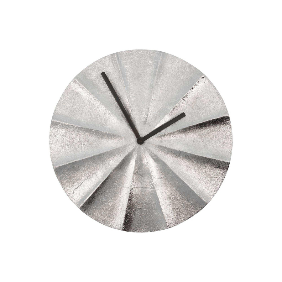 House Doctor Wanduhr Show in Silber, modernes Design aus Aluminium mit analogem Quarzwerk, Durchmesser: 30 cm - Bild 1