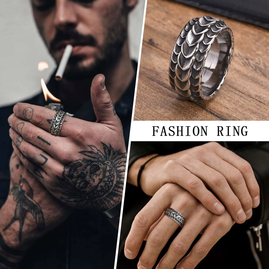 prjewel Ring Edelstahl, Silber, Herren - Bild 4