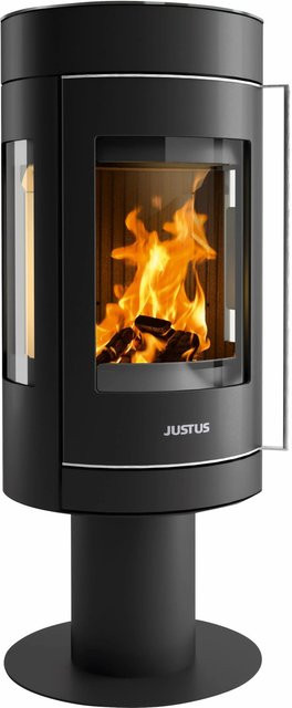 Justus Meva Kaminofen aus Stahl in Schwarz mit 5,5 kW Leistung - Bild 1