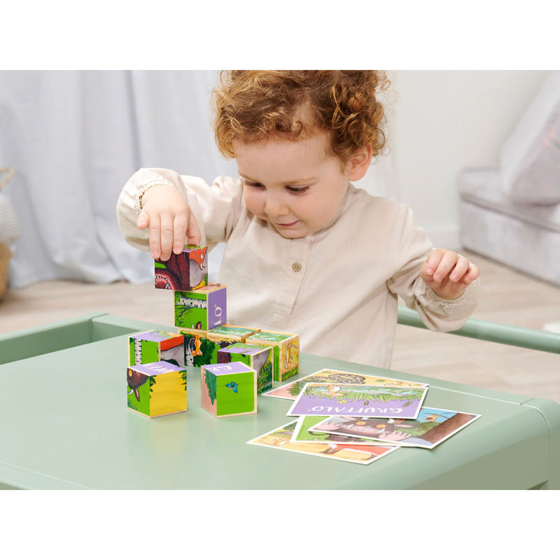 Eichhorn Bilderwürfel Grüffelo aus Holz für Kinder in Mehrfarbig - Bild 6