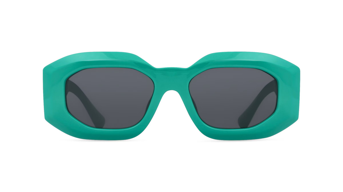 Versace VE4425U Sonnenbrille, Vollrand, Quadratisch, Kunststoff, Herren, grün - Bild 1