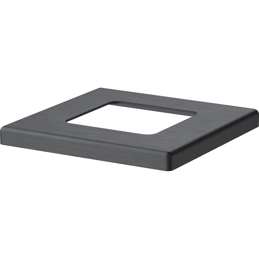ZacAlu Abdeckplatte für Bodenanker von Zaunpfosten aus Aluminium in Anthrazit, B/T: 7,3 x 7,3 cm - Bild 2