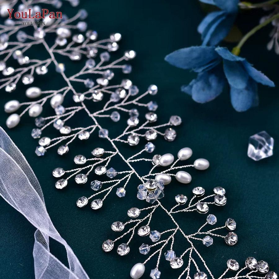 Youlapan Haarschmuck, Kristall Blumen, Damen - Bild 3