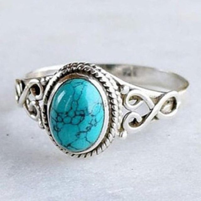 XIE111 Ring, Türkis, Unisex - Bild 1