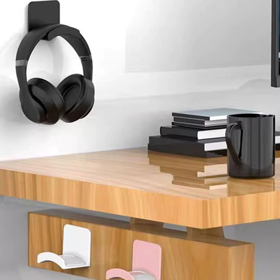 Mrgabwte Universal Kopfhörer Halter Wandständer für Headsets in Schwarz ohne Bohren - Bild 4