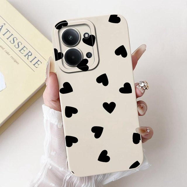 Handyhülle aus weichem Silikon mit niedlichem Katzen- und Blumenmuster für Xiaomi Redmi 15C 4G und Poco C85 in Beige - Bild 1