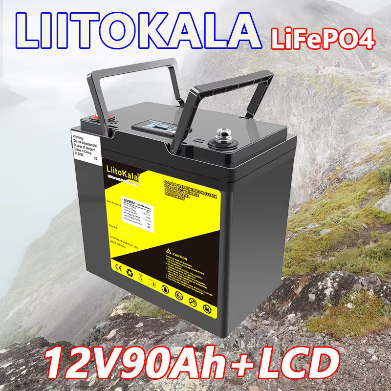 LiitoKala LiFePO4 Batterie 12V in Schwarz für langanhaltende Stromversorgung - Bild 2