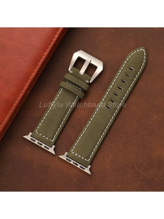 luffyte Uhrenarmband Leder, Herren - Bild 2