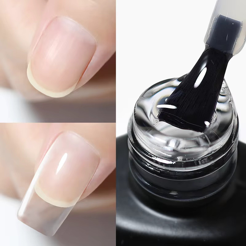 NAILCO Gummi-Basisgel, 15 ml, transparent, glänzend - Bild 2