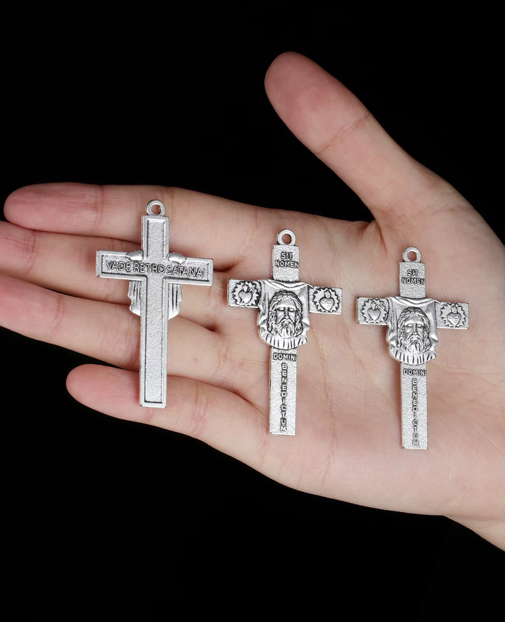 DOMINI BENEDICTUM Anhänger, Gesicht Christi Porträt, Silber, Unisex - Bild 3