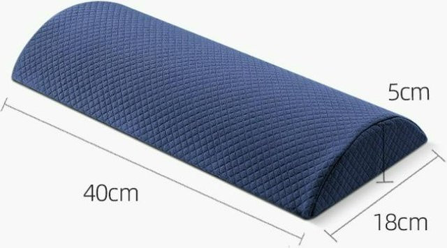 Modern Home Furnishing Nackenkissen aus Memory-Schaum mit Baumwollbezug als Lendenstützkissen in Blau - Bild 1