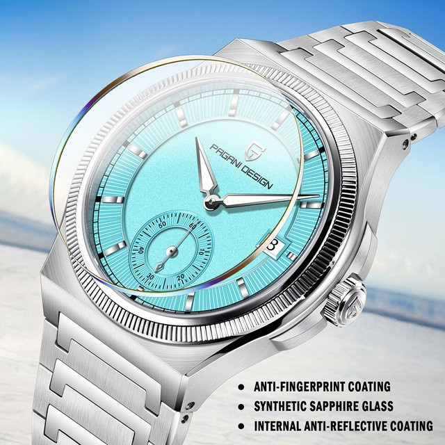 PAGANI DESIGN Armbanduhr, Automatik, Edelstahl, Silber, Herren - Bild 1