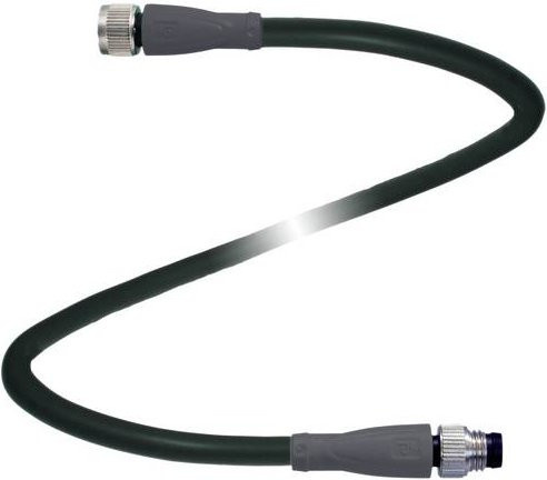 Pepperl+Fuchs 295363 Sensor-Aktor-Steckverbinder konfektioniert, Polzahl 3, Farbe: Schwarz, Länge: 0,3 m - Bild 1