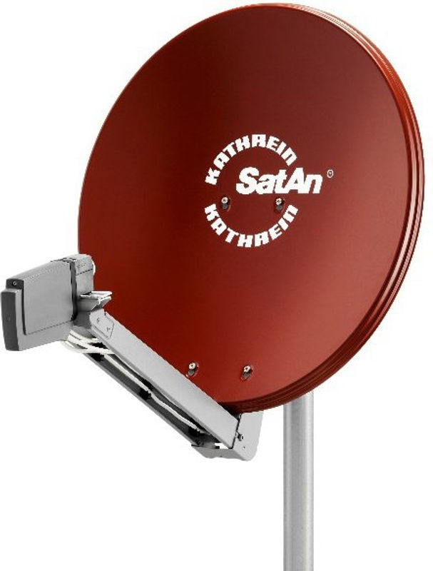 Kathrein CAS 80 Satellitenschüssel in Rot/Braun mit 75 cm Durchmesser - Bild 2