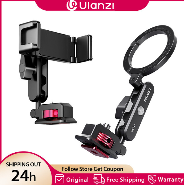 Ulanzi MA56 Magnetische 4-in-1 MagLock Telefonhalterung für iPhone 17 und Android, Schwarz, mit 360 Grad Rotation und 1/4 Zoll Gewinde sowie Kaltschuh - Bild 1