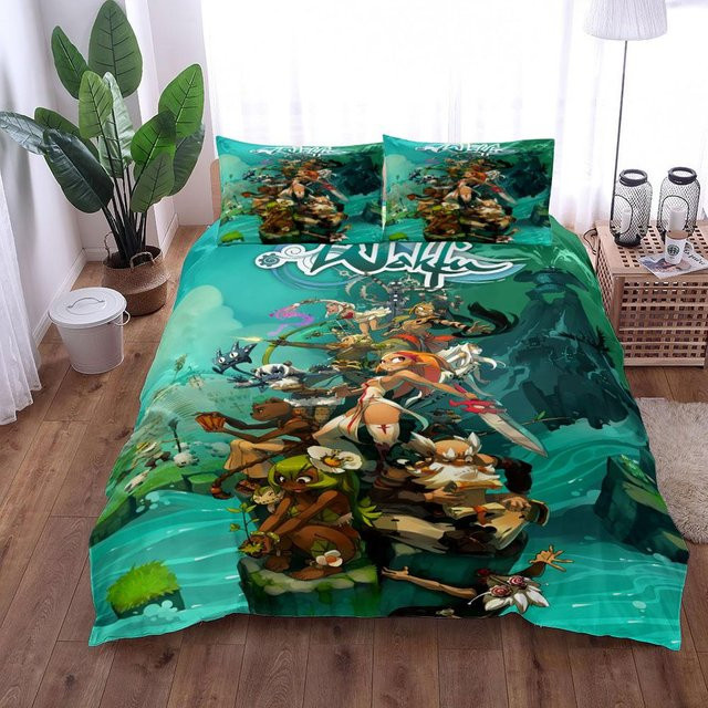 StoryZoo Kinderbettwäsche Set mit Tiermotiven in Grün, Bettbezug und Kissenbezug aus Mikrofaser, Breite: 140 cm, Länge: 210 cm - Bild 1