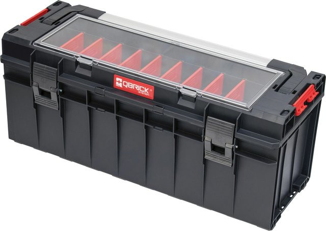 QBRICK Werkzeugkoffer PRO 700 Expert wasserdicht aus Polycarbonat und Aluminium in Schwarz-Rot, B/T/H: 65,0 x 27,2 x 27,0 cm - Bild 1