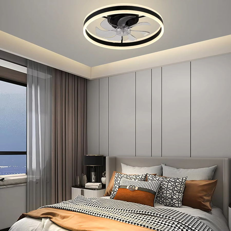 Fanstira Deckenventilator mit LED-Lampe und Fernbedienung in Weiß oder Schwarz - Bild 5