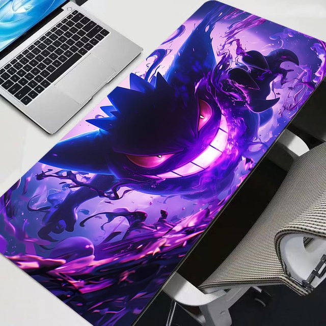 Potdemiel Mauspad Gengar Design Professionelle E-Sports Gaming Schreibtischunterlage für PC und Notebook - Bild 1