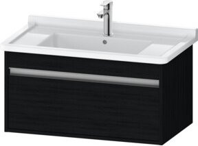 Duravit Waschtischunterschrank Ketho wandhängend in Weiß, B: 80 cm, T: 45,5 cm, H: 41 cm - Bild 1