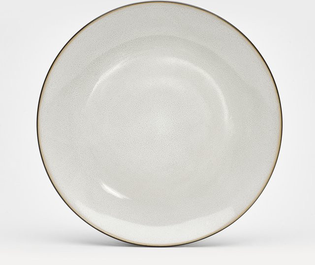 Speiseteller Töchter & Söhne MAX aus Keramik und Steinzeug, Durchmesser: 27,5 cm, Farben: Sand, Schwarz, Beige, Weiß - Bild 1