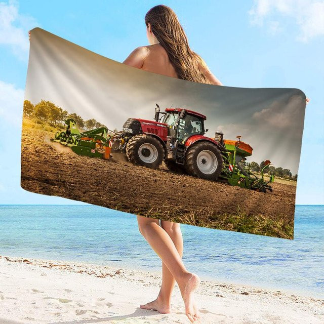 Ka Chen Mutong Mikrofaser Strandhandtuch mit Grafikdesign, schnelltrocknend und weich, B: 76 cm, H: 152 cm - Bild 1
