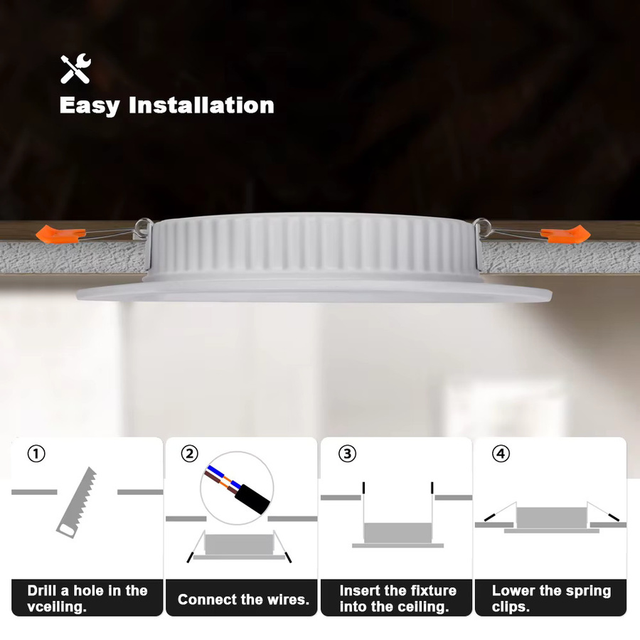 PARKSON LED-Downlight runder Einbaustrahler wasserdicht in Weiß - Bild 5