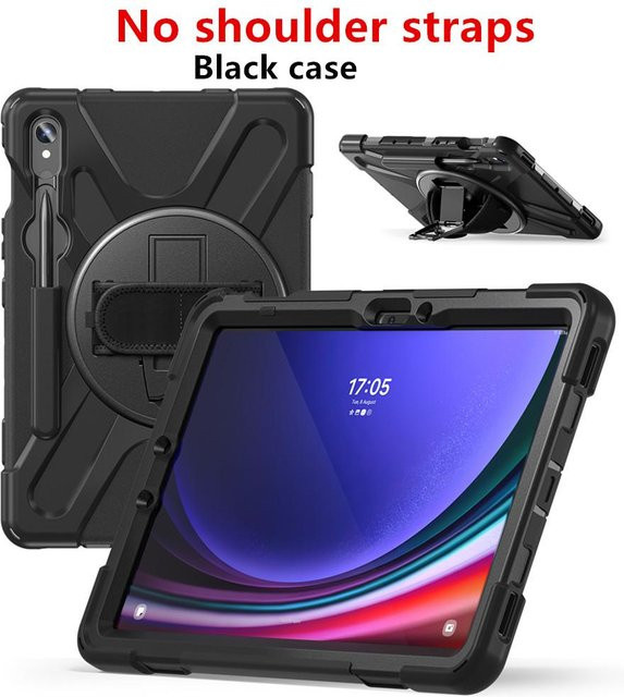 Stoßfeste Kinder Hülle für Samsung Galaxy Tab S10 Lite 10.9 und Tab S9 FE 11 in Schwarz - Bild 1