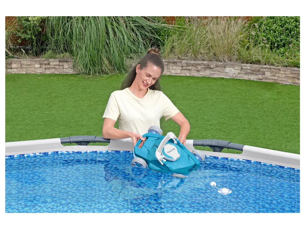 Bestway AquaTronix G200 Autonomer Poolroboter mit Akkubetrieb in Türkis für Frame Pools und Aufstellpools - Bild 3