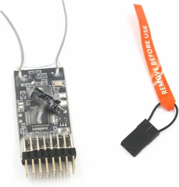MKronRC RM601 2,4G 6CH Empfänger mit DSMX DSM2 AR6210 Protokoll und PPM Ausgang in Schwarz - Bild 1