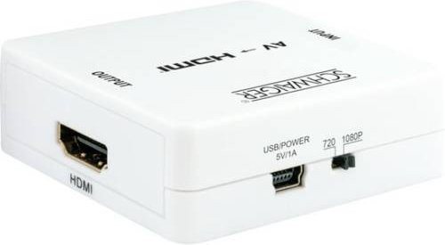 Schwaiger AV-HDMI Konverter HDMRCA01 513 Scaler-Videokonverter mit bis zu 1920 x 1080 Pixel Auflösung in Weiß - Bild 1