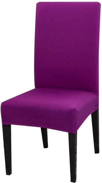 Elastischer Stuhlbezug aus Spandex in Lila für Esszimmer und Bankette - Bild 1