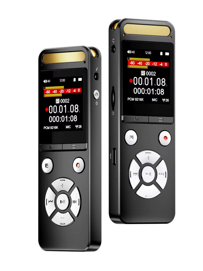 Famue L17 Professionelles Digitales Diktiergerät in Schwarz mit 9120kbps PCM Audio und HD Geräuschunterdrückung für Business und Interviews - Bild 7