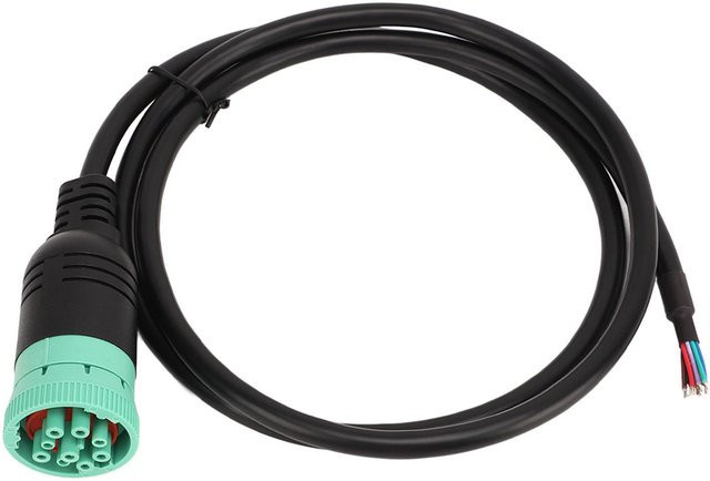 TOMTOP TYP 2 J1939 9 Pin Diagnosekabel mit weiblicher Verlängerung in Grün und Schwarz - Bild 1