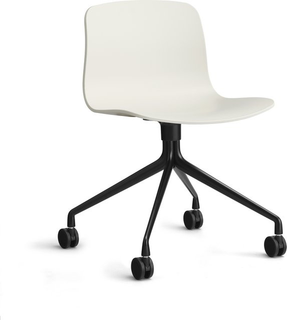 HAY About A Chair AAC 14 Drehstuhl in Beige mit Aluminiumgestell - Bild 1