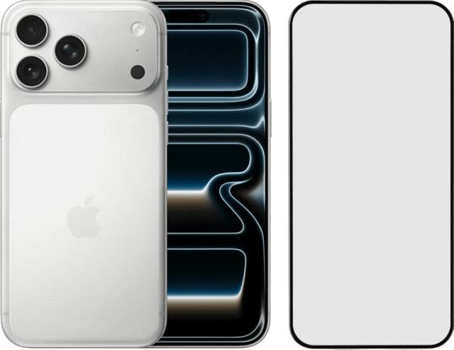 Apple iPhone 17 Pro Max 512GB Silber mit BlueBuilt Panzerglas - Bild 1