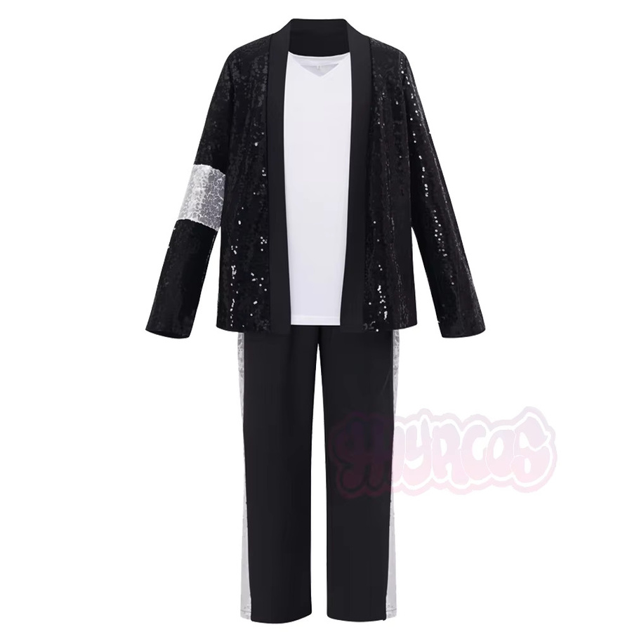 HHYRCOS Michael Jackson Kinder-Cosplay-Tanzstar-Kostümset, Unisex - Bild 2
