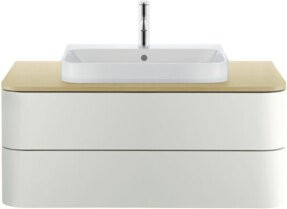 Duravit Waschtischunterschrank Happy D.2 Plus in Weiß matt, B/T: 100 x 55 cm - Bild 1