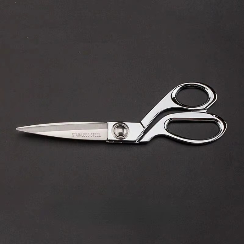 Professionelle Vintage Schneiderschere aus Edelstahl für Leder und Stoff, 26,67 cm, Silber/Gold - Bild 3