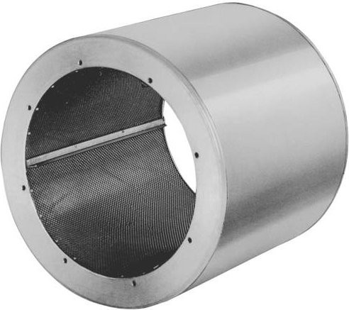 Helios Schalldämpfer 8755 aus verzinktem Stahl in Silber - Bild 1
