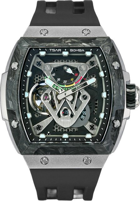Tsar Bomba Herrenuhr Neutron Limited Edition, Automatik, Edelstahl, 46mm, Schwarz, 5 ATM - Bild 1