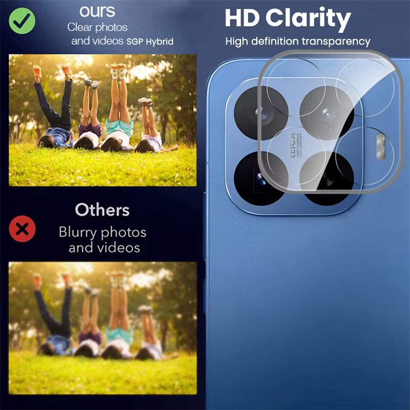 3er-Set Xiaomi 17T Pro 5G 3D Kristall-Hartglas Rückkamera-Schutzfolien in Transparent - Bild 5