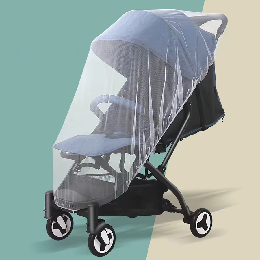Universelles 360 Grad Moskitonetz für Kinderwagen, transparent und lichtdicht - Bild 3