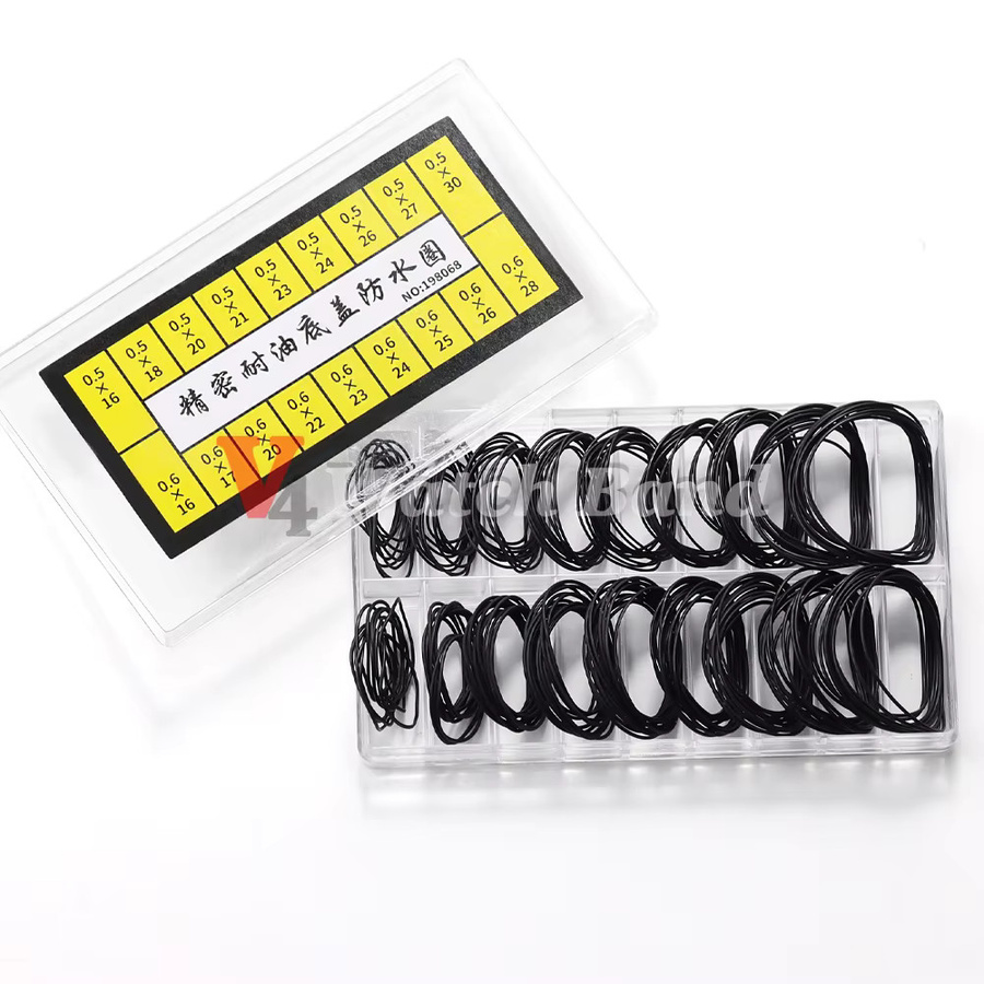 Uhrendichtung O-Ring-Dichtung, Schwarz, Unisex - Bild 5