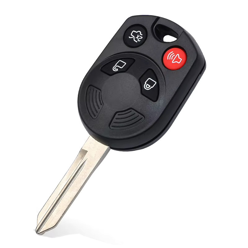 KEYECU Keyless Remote Key Fob mit 4D63 Chip für Ford C-Max, Escape, Focus und Transit Connect (2012-2019), 315MHz/433MHz, Schwarz - Bild 3